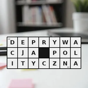 Rozwiązanie krzyżówki: dyskryminacja określonych grup przez utrudnianie bądź zamknięcie dostępu do stanowisk publicznych ich przedstawicielom - deprywacja polityczna | hasła, synonimy i podpowiedzi Hasło krzyżówkowe dyskryminacja określonych grup przez utrudnianie bądź zamknięcie dostępu do stanowisk publicznych ich przedstawicielom - deprywacja polityczna – rozwiązanie, synonimy, podpowiedzi i definicje krzyżówkowe